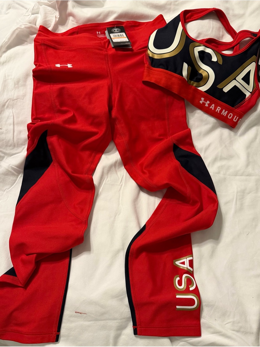 Under Armour Women’s Red USA Performance Leggings